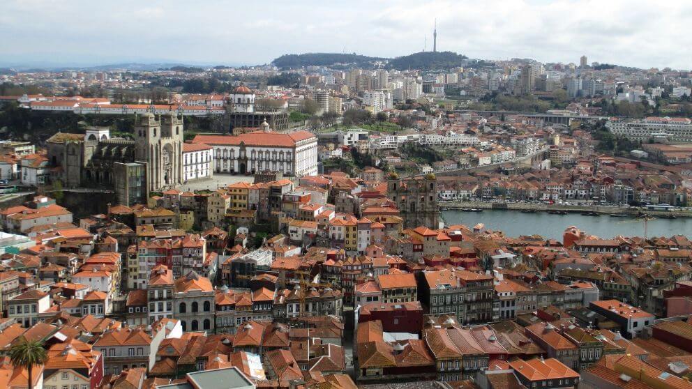 Vista do Centro do Porto a partir da Torre dos Clérigos