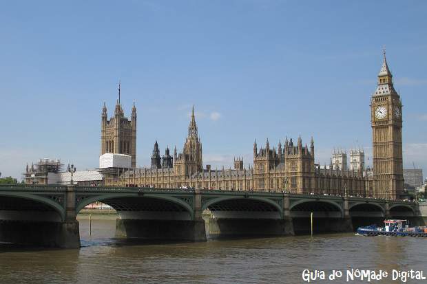O Big Ben e o Palácio de Westminster