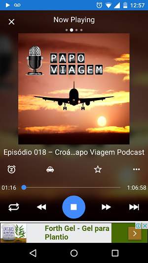 Melhores aplicativos Android para ouvir podcast: Podcast Republic - Papo Viagem Podcast
