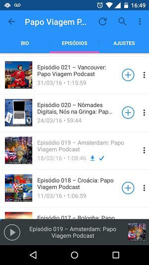Melhores aplicativos Android para ouvir podcast: WeCast - Papo Viagem Podcast
