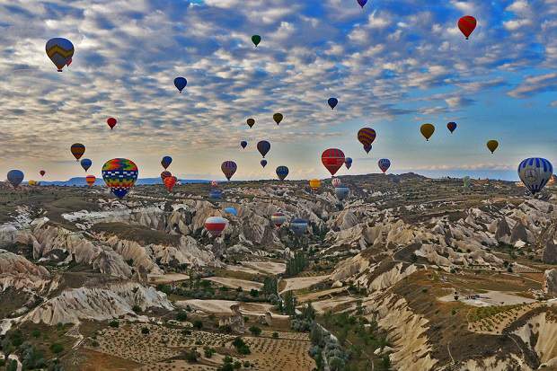 Lugares para voar de balão: os 10 melhores!