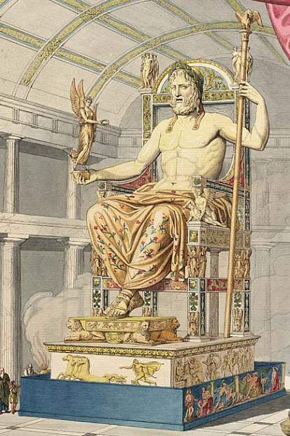 Estátua de Zeus: as sete maravilhas do mundo antigo