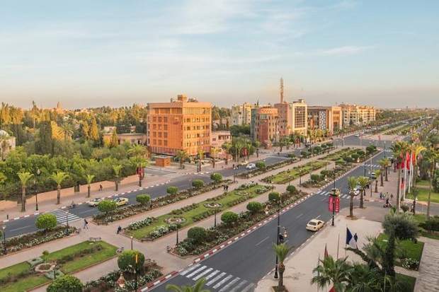 Avenida Mohammed VI em Hivernage. Fonte: Booking. Onde ficar em Marrakech? Hotéis em Marrakech!