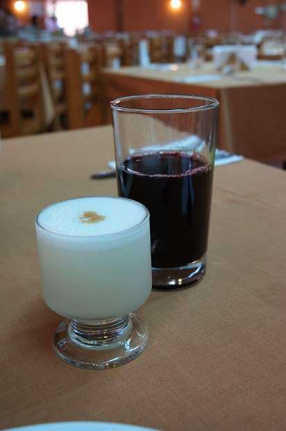 Bebidas peruanas: Chicha Morada e Pisco Sour