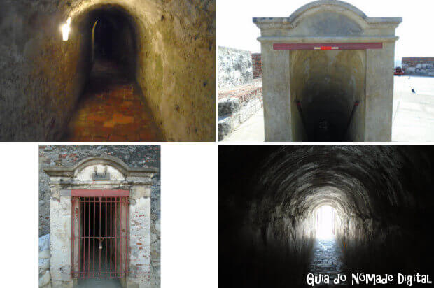 Os históricos túneis do Castelo de San Felipe