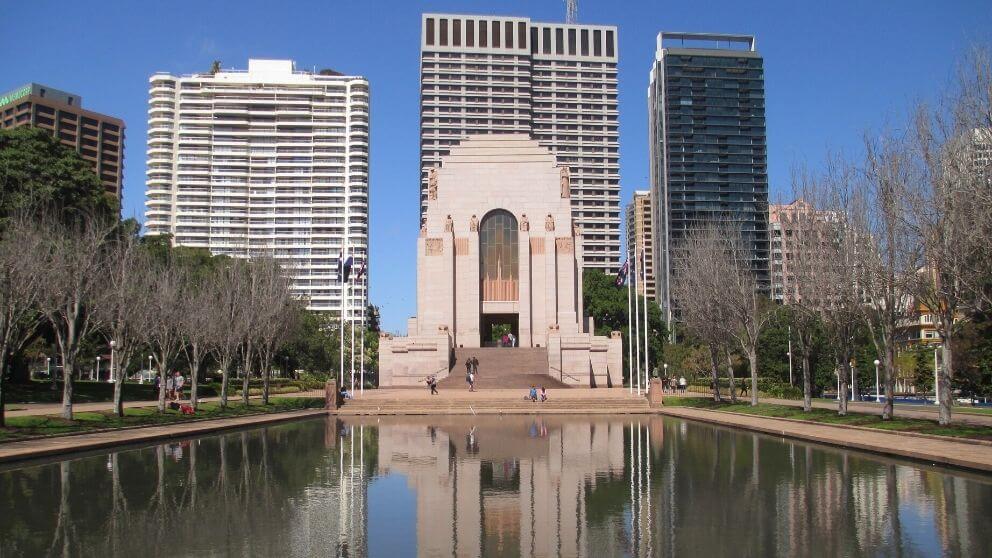 Memorial ANZAC no Hyde Park