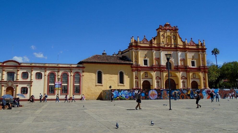 Catedral e Zócalo em San Cristóbal de las Casas