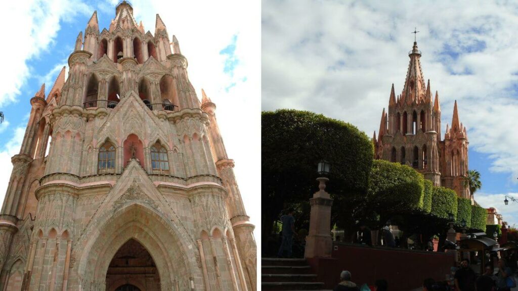 Detalhes da Paróquia de San Miguel e Jardín Allende