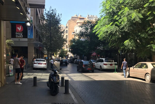 Rua Hamra em Beirute