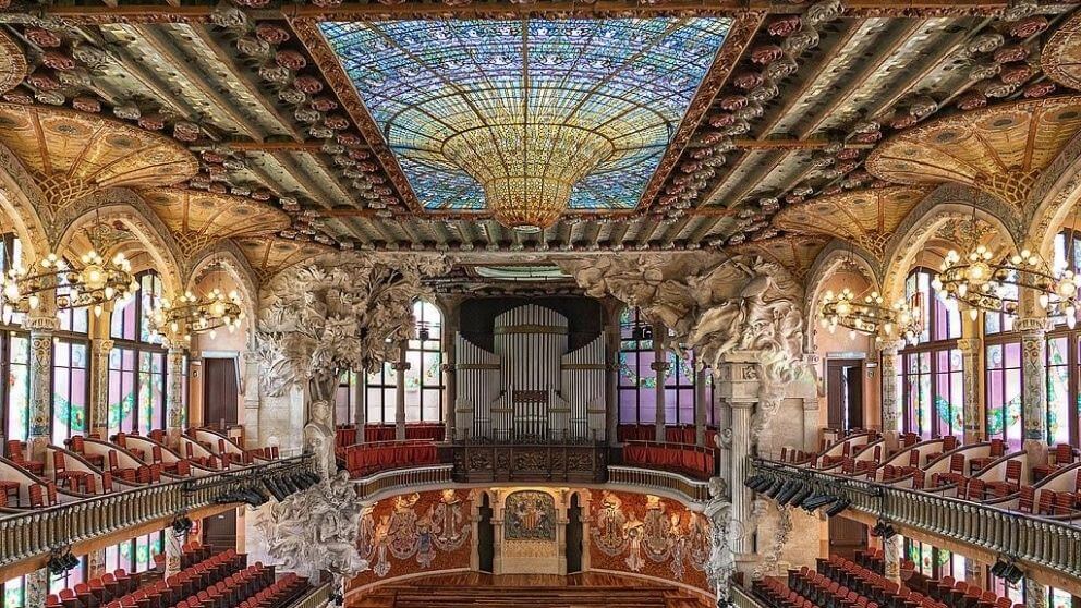 Palácio da Música Catalã. Fonte: Wikimedia