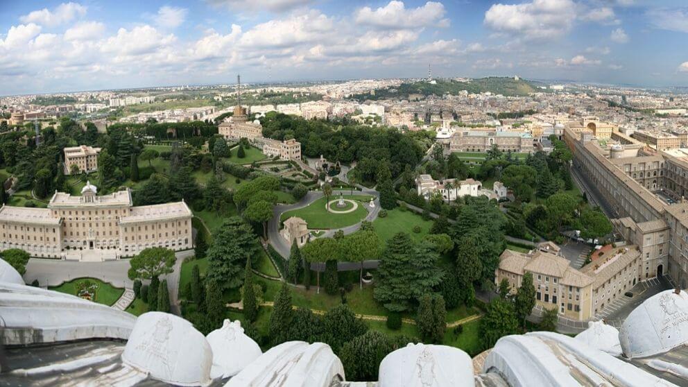 Jardins do Vaticano. Fonte: Wikimedia